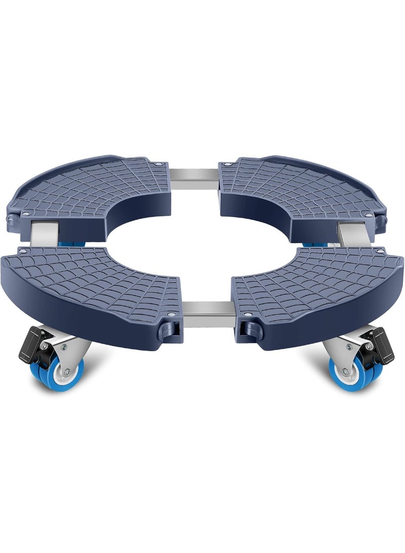 NANAO Plant Caddy with Wheels, 15-22" Adjustable Plant Stand with Wheels Heavy Duty, Rolling Plant Stand, Plant Cart for Outdoor Planters, Plant Pots, Trash Can Dolly, Garden Pot Mover - Image 1