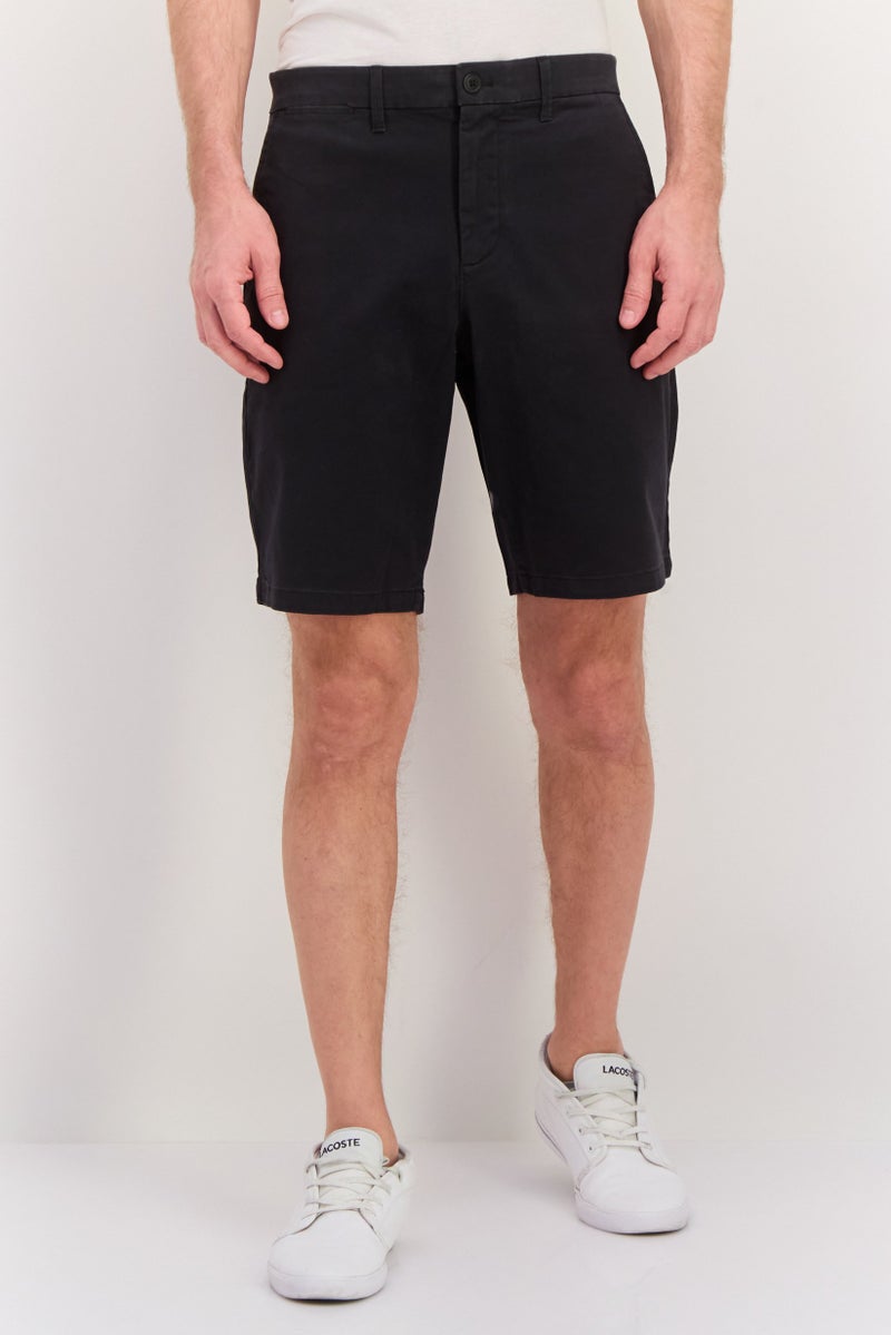 GAP Men Solid Chino Shorts, Black - Image 1