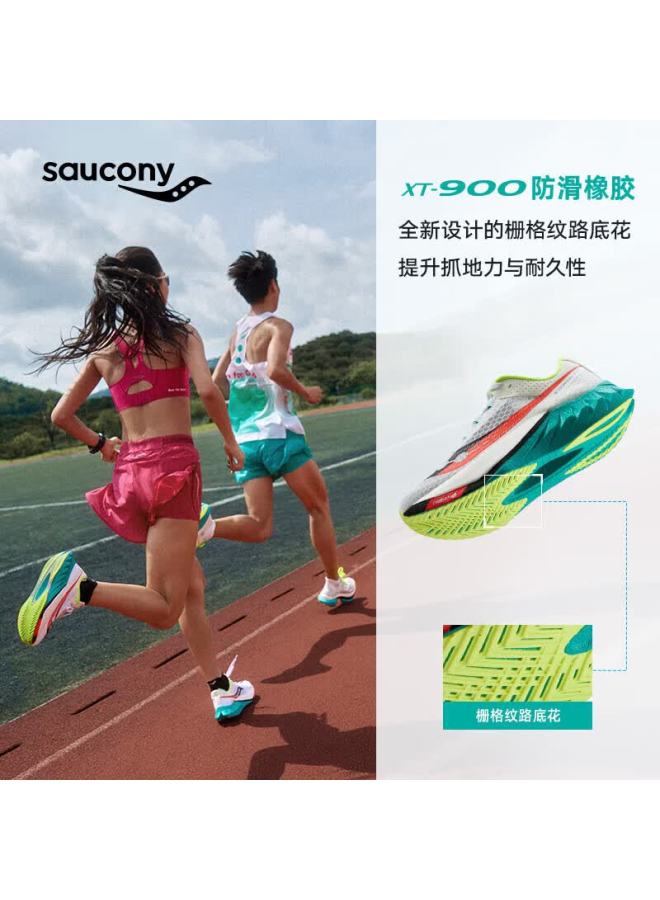 Saucony Mutant 4 Carbon Plate Racing Running Shoes Training Sneakers White Black Women's 40.5 - Image 4