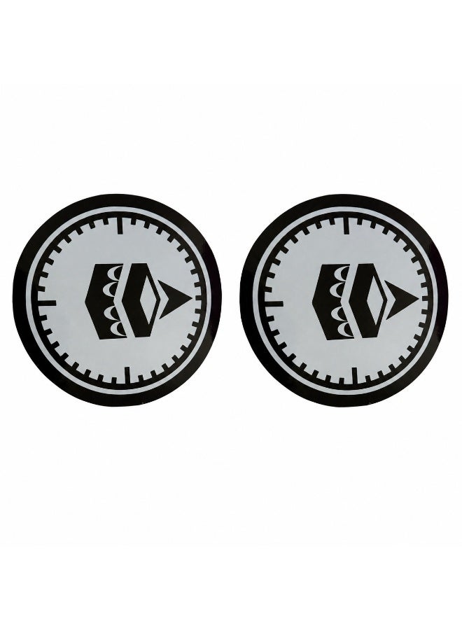 Qibla Direction Sign Sticker with Makkah Sharif Image, Black & White | Digital Printing Media, 1 mm Thickness, Multi-Surface Use, Circular Design, Removable Backing - Image 2