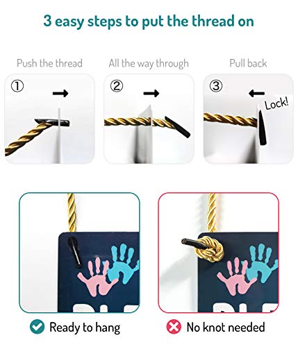 Fun-Plus Please Take Your Shoes Off - Remove Your Shoes Sign - 10″x5″ PVC Plastic Hanging Sign- Since Little Fingers Touch Our Floor - Image 4