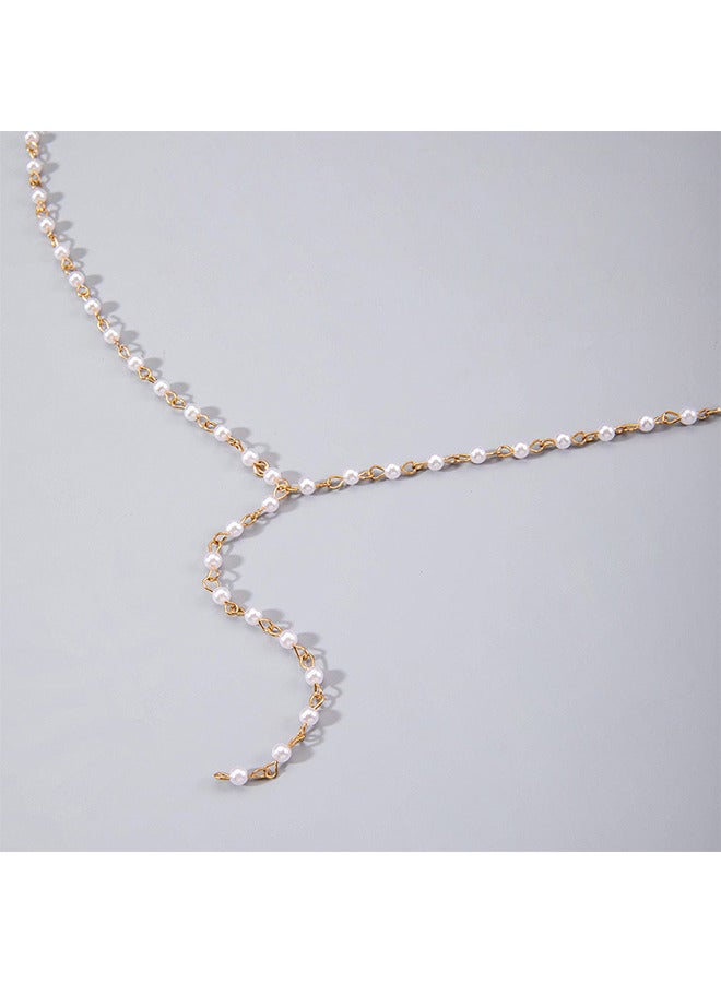 Depend Pearls Eyeglass Chain For Women, Sunglasses Chain Reading Glasses Chain Strap Necklace Eyeglass Holder Cords Lanyards For Elderly, Artificial Pearl - Image 5