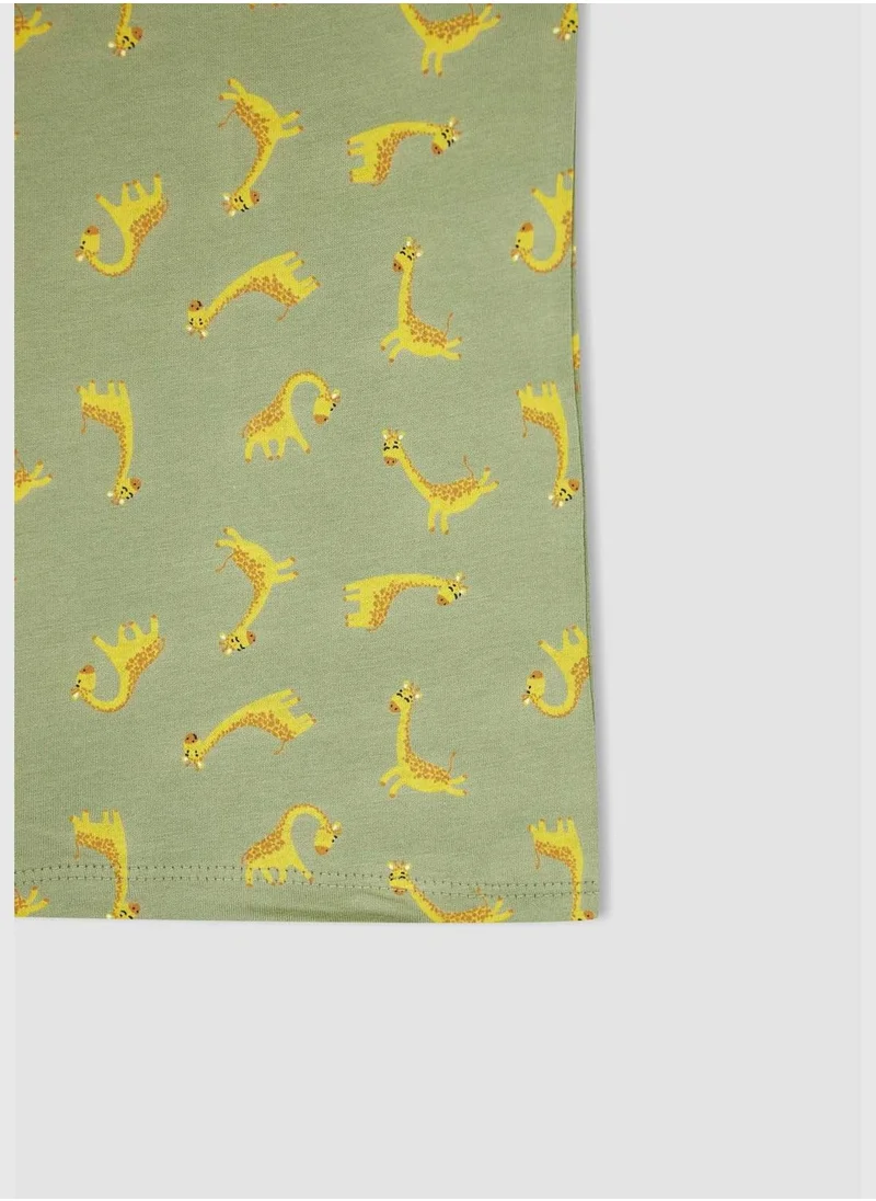 DeFacto 2 Pack Regular Fit Giraffe Print Vest