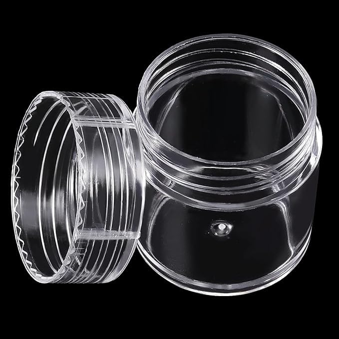 Plastic Storage Box Clear 30 Small Diamond Painting Storage Boxes Round Removable with Lid for Jewelry DIY Craft Earrings Sequins Embroidery  - Image 3