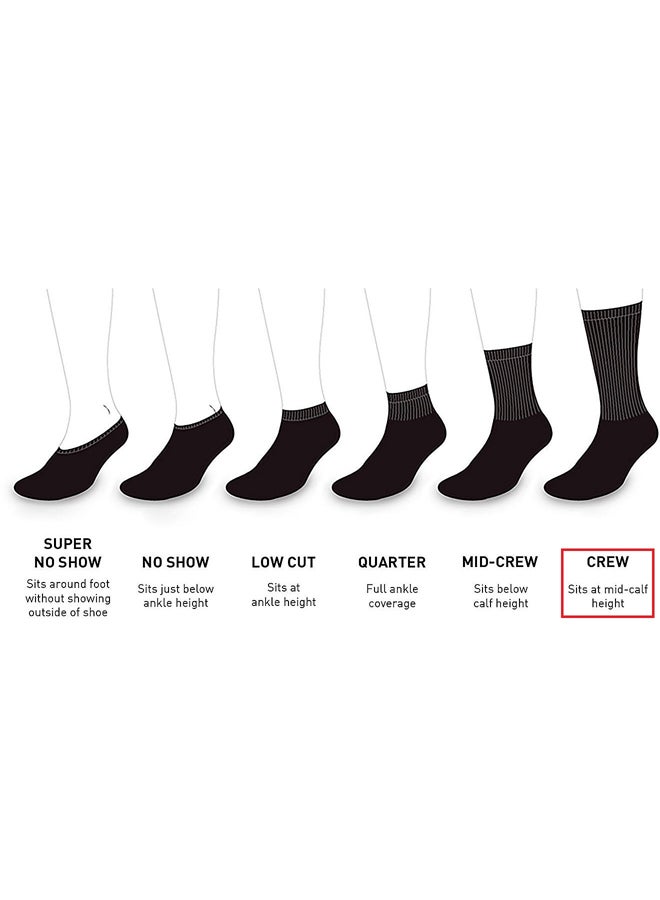 Ghost Cushioned Crew Socks (4 Pairs) - White - Image 4