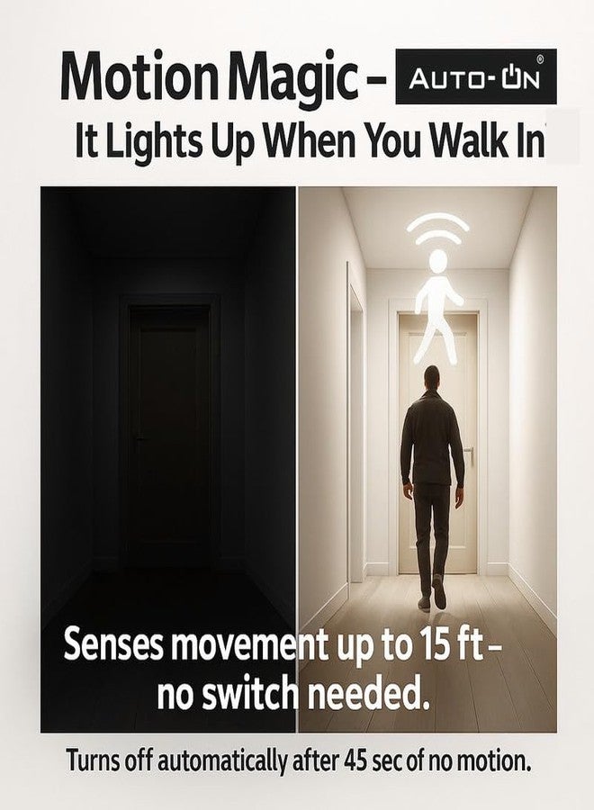 Auto-ON Motion Sensor LED Bulb (20W) (Automatic ON/OFF) (Works both during Day/Night) (Only Motion Sensong) (One Year Warranty) - Warm White- Pack of 1 - Image 3