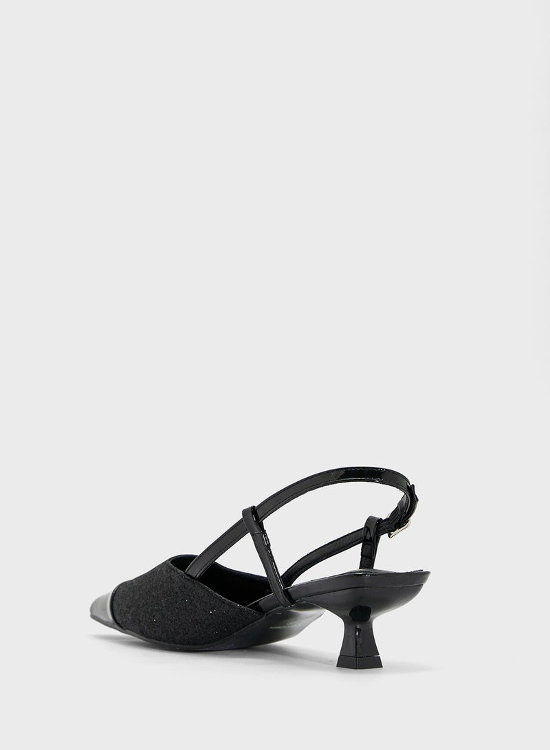 ELLA Sling Back Heeled Pump  - Image 3
