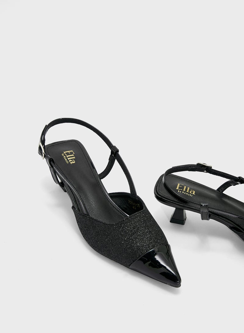 ELLA Sling Back Heeled Pump  - Image 4