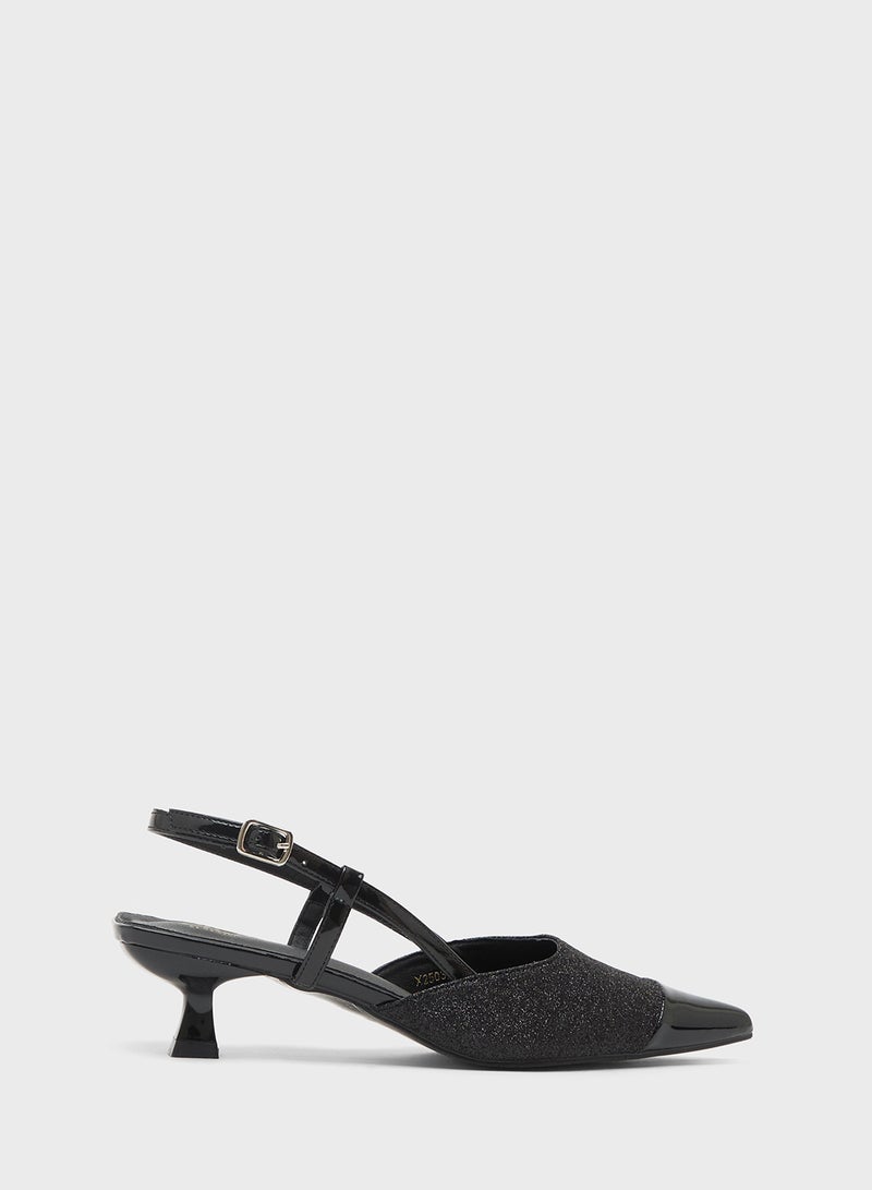 ELLA Sling Back Heeled Pump - Image 1