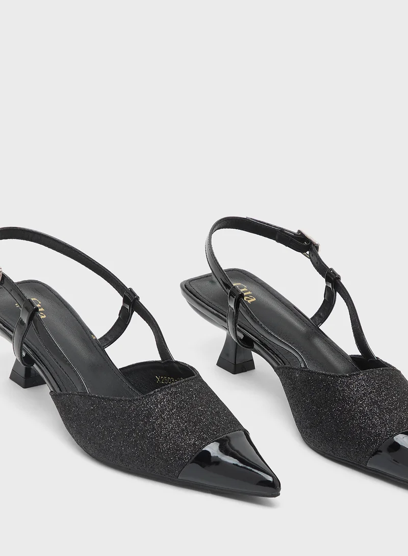 ELLA Sling Back Heeled Pump