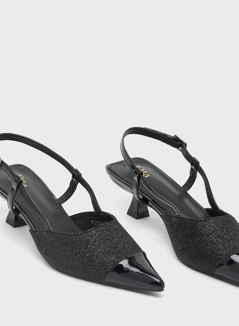 ELLA Sling Back Heeled Pump - Image 4