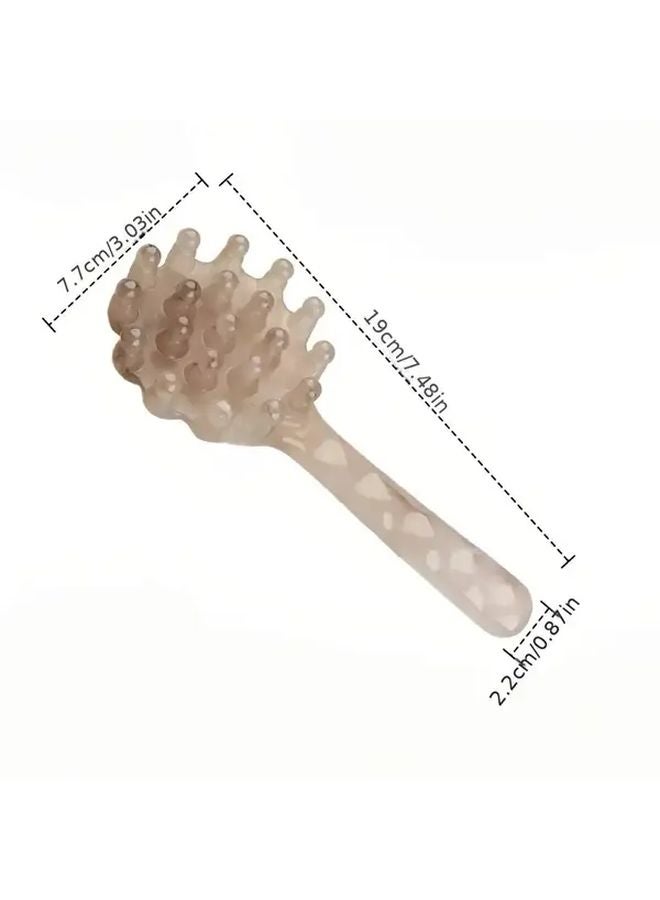 مشط تدليك بقشرة رمادية دليل استخدام للرأس وفروة الرأس والرقبة والظهر والخصر والساقين لتحفيز خطوط الطول - أداة طبية صينية تقليدية - Image 1