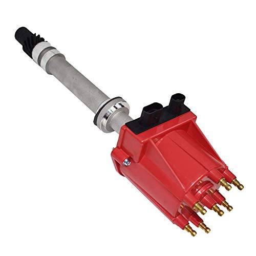 A-Team Performance أداء A-Team - موزع OEM 4.3L V6 TBI EFI - متوافق مع GMC شيفروليه 262 1985-199 6 أسطوانات بلازر S10 S15 جيمي سونوما C K شاحنة بونتياك، غطاء أحمر - Image 3