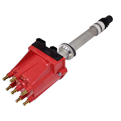 A-Team Performance أداء A-Team - موزع OEM 4.3L V6 TBI EFI - متوافق مع GMC شيفروليه 262 1985-199 6 أسطوانات بلازر S10 S15 جيمي سونوما C K شاحنة بونتياك، غطاء أحمر - Image 2