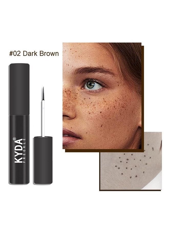 KYDA 2 Colors Liquid Freckle Pen, Natural Freckle Makeup Pen, Waterproof Longlasting Face Freckle Liquid Makeup, Soft Dot Sopt Pen Magic Freckle Color, by Ownest Beauty-Light Brown&Dark Brown  - Image 3