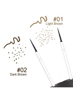KYDA 2 Colors Liquid Freckle Pen, Natural Freckle Makeup Pen, Waterproof Longlasting Face Freckle Liquid Makeup, Soft Dot Sopt Pen Magic Freckle Color, by Ownest Beauty-Light Brown&Dark Brown  - Image 2