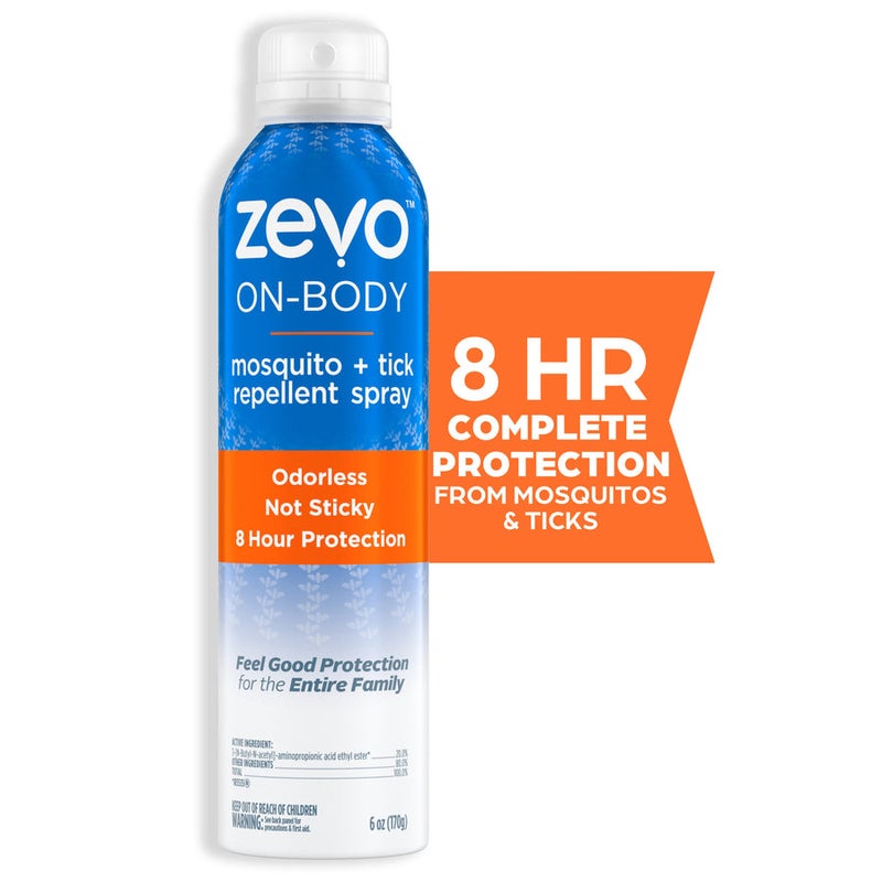 Zevo Body Mosquito & Tick Repellent Spray, 6 oz