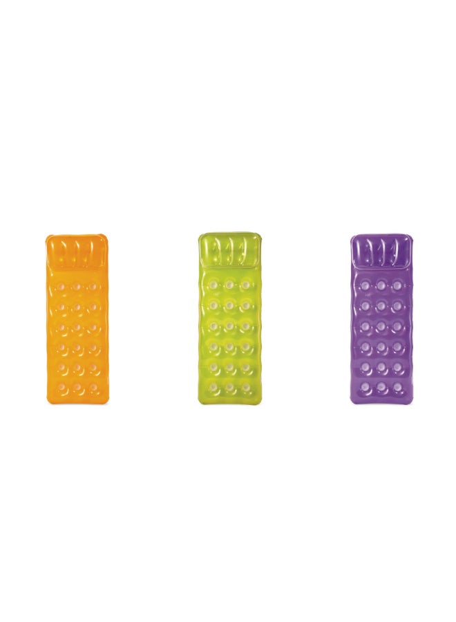 INTEX 18-Pocket Fashion Inflatable Floating Mats - Assortment 1.88mx71cm - Image 1