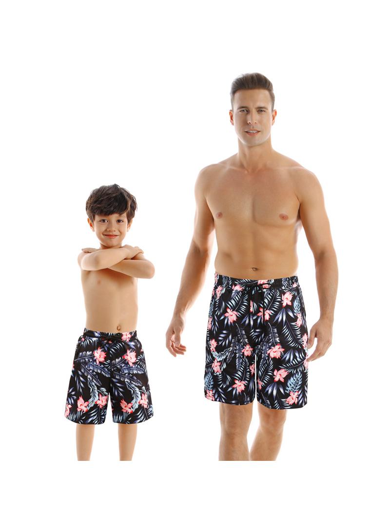 general 2-Piece Parent-Child Quick Drying Beach Pants Set Best Gift For Pool Beach Pants - Image 1