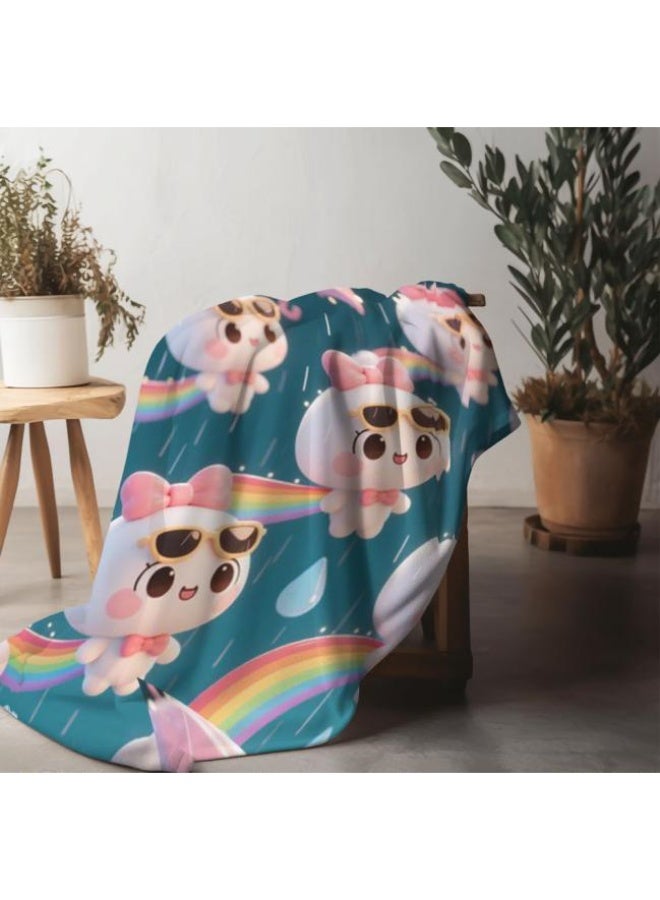 general Wisdom Fairy (latest) flannel thin blanket (warm and comfortable, suitable for sleep, game use, dust and sandproof) 150cm*200cm - 93 - Image 3