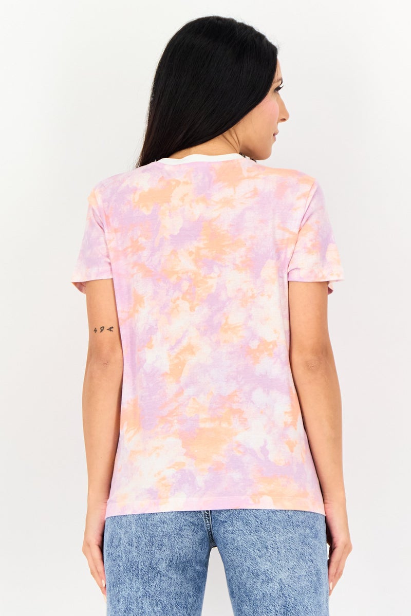 Levi's Women Crew Neck Brand Logo Short Sleeve Top, Multicolor - Image 4