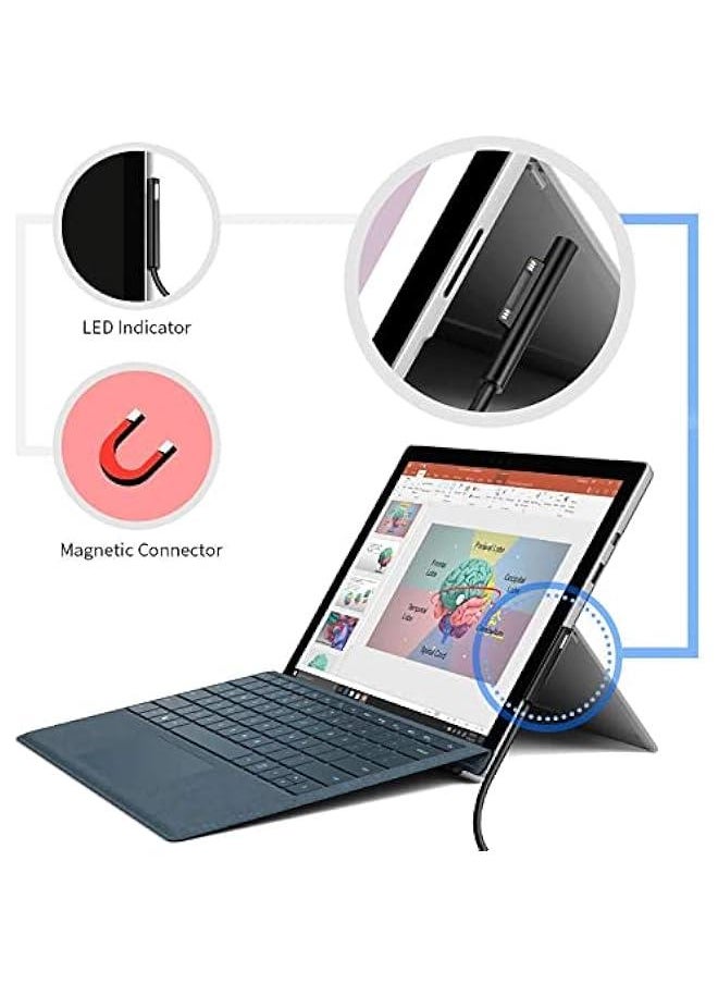 Generic - Surface to USB C Charging Cable (Female USB-C, 20 cm), Compatible with Microsoft Surface Pro 7/6/5/4/3 Go3/2/1 Laptop4/3/2/1, Requires 15V/3A USB-C Charger - Image 1