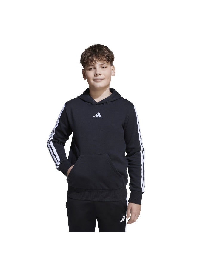 Adidas J 3S Fl Hd 225 Black Training Sweatshirts For Junior 7-8Y - Image 2