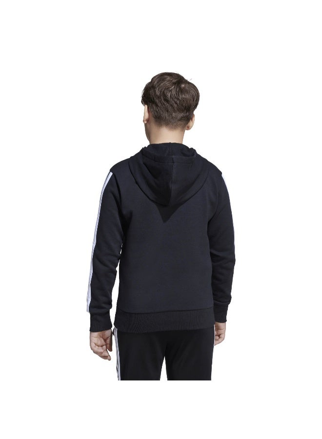 Adidas J 3S Fl Hd 225 Black Training Sweatshirts For Junior 7-8Y - Image 3
