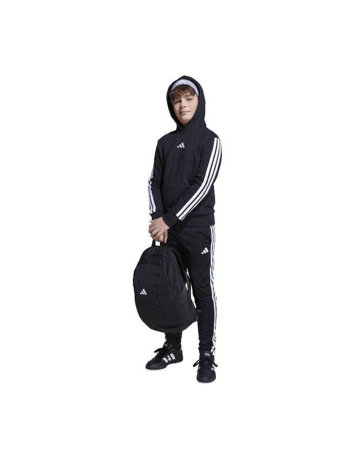 Adidas J 3S Fl Hd 225 Black Training Sweatshirts For Junior 7-8Y - Image 4