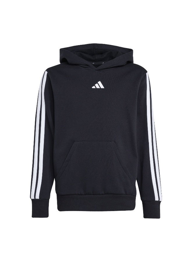 Adidas J 3S Fl Hd 225 Black Training Sweatshirts For Junior 7-8Y - Image 1