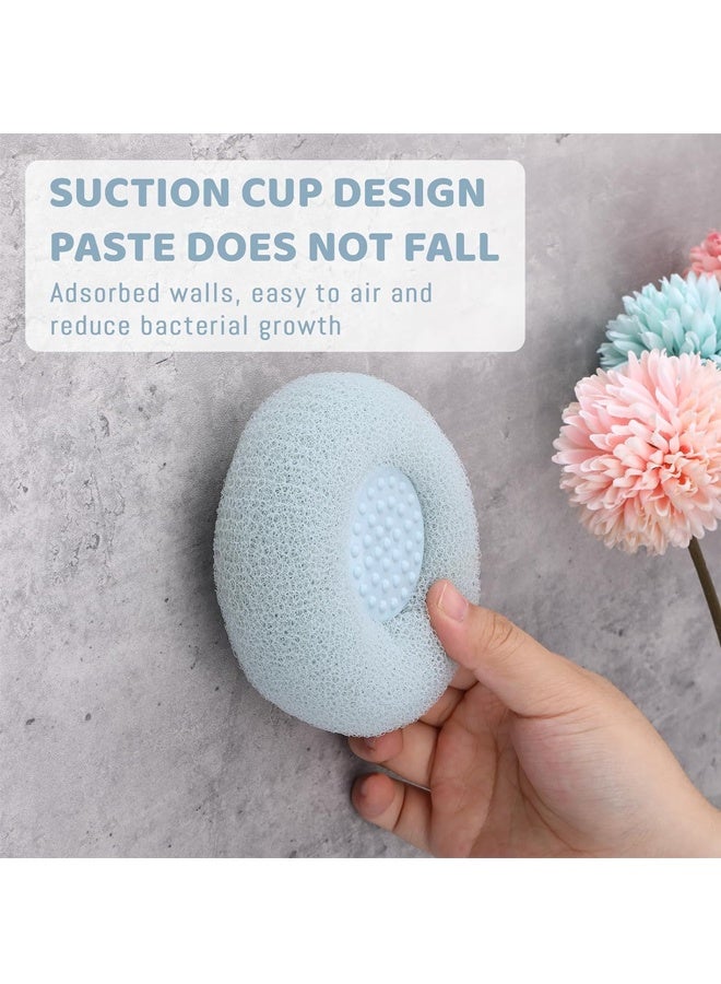 HOMESTAR 3 PCS Soft Sunflower Suction Cup Bath Ball, 2-in-1 Sunflower Ball Exfoliating Bath Sponge Cleaning Brush, Mesh Shower Body Sponge Accessories for Women, Men Shower - Image 4