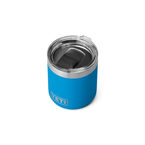 YETI YETI Rambler 10 oz Stackable Lowball 20 Vacuum Insulated Stainless Steel with MagSlider Lid Big Wave Blue