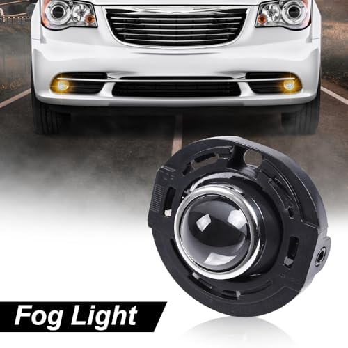 GPLUS G-PLUS Front Bumper Driving Fog Lights, Compatible with Chrysler 300 2014/Dodge Avenger Charger/Chrysler 200 2014 2015/Dodge Challenger Durango Cherokee (Clear Lens) - Image 3