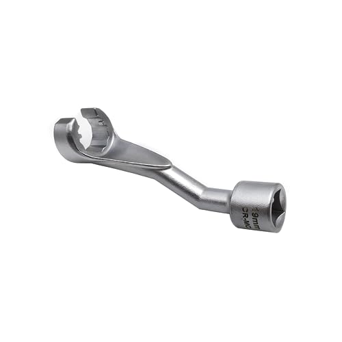 JEUCLEL 19mm 1/2" Dr. Common Rail Injection Fuel Line Nut Socket, 12 Point Injection Line Flare Nut Wrench Open Type for Mercedes-Benz Diesel Engine, Injector Line Removal Tool Opening Socket - Image 1