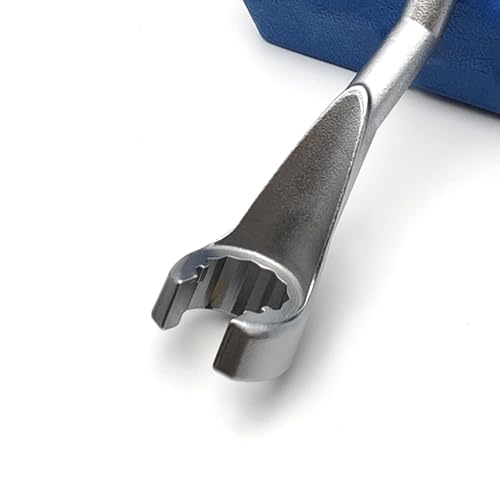 JEUCLEL 19mm 1/2" Dr. Common Rail Injection Fuel Line Nut Socket, 12 Point Injection Line Flare Nut Wrench Open Type for Mercedes-Benz Diesel Engine, Injector Line Removal Tool Opening Socket - Image 4