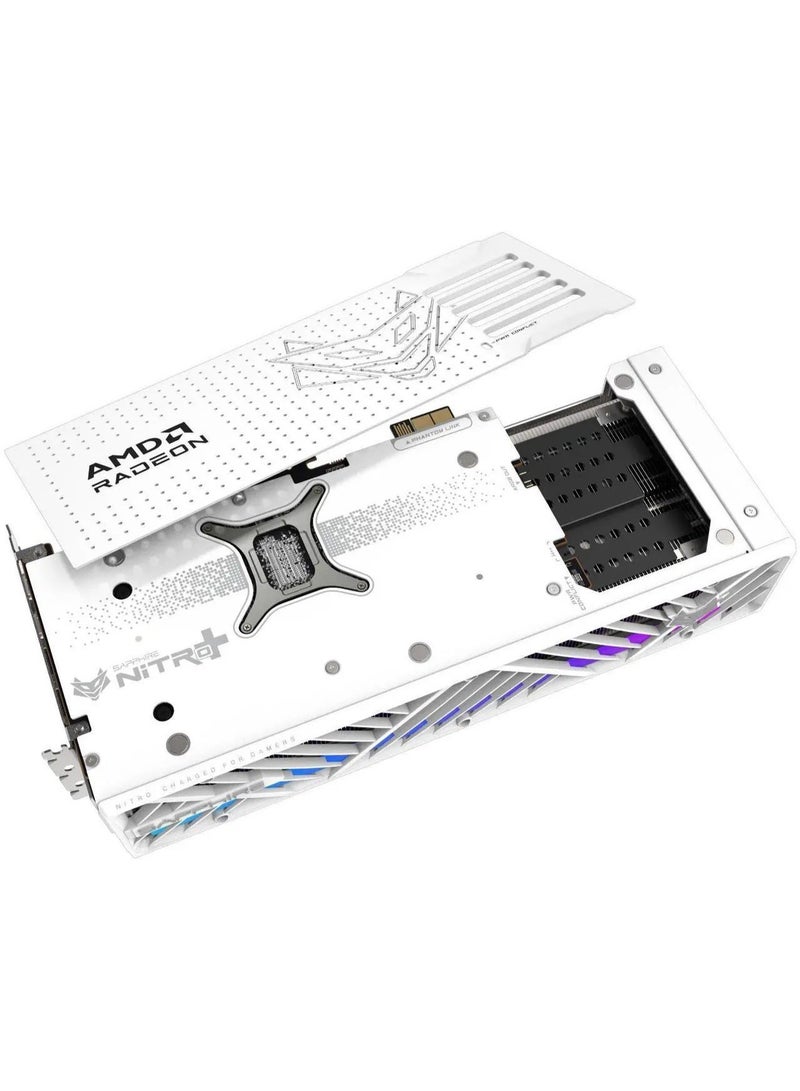 Sapphire Nitro+ AMD RADEON RX 9070 XT OC Phantomlink Polar Lite Graphics Card, 16GB 256-Bit GDDR6, PCI Express 5.0, White , S88-2E501-101SA , 11348-09-20G - Image 2