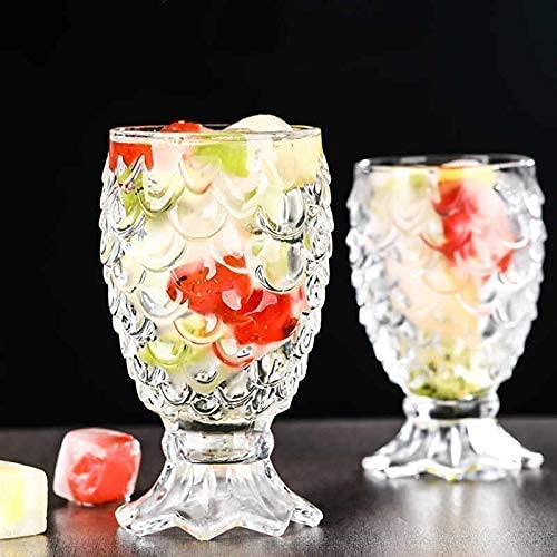 Kosh Diamond Crystal Cut Whiskey Bar Glass for Drinking Bourbon Whisky Scotch Cocktails Cognac Old Fashioned Cocktail Tumblers 205 ML Approx Set of 6 PineappleFish Bubble Shape - Image 5