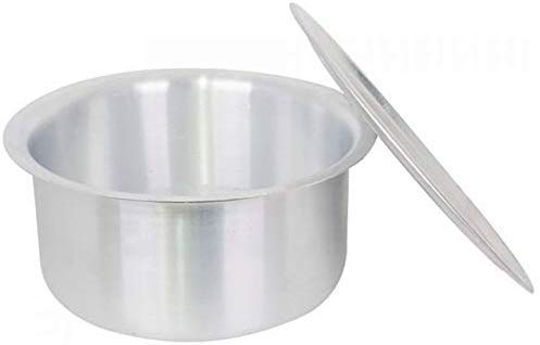 Sonanshi Sonanshi Aluminium Patila/Bhagona/Tapeli/Handi/Pot With Lid (5 Litre) , Silver  - Image 5