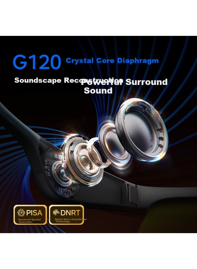 Polvcdg G120 Plus Bluetooth Cycling Gl Wireless Open-ear Sports Headphones Audio Gl Outdoor Uv Protection Wind Noise Reduction Long Battery Life - Image 2