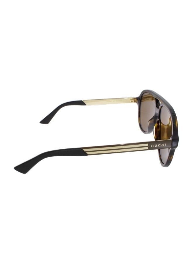 GUCCI Men Aviator Sunglasses with Brown lenses GG0688S 002 59mm - Image 3