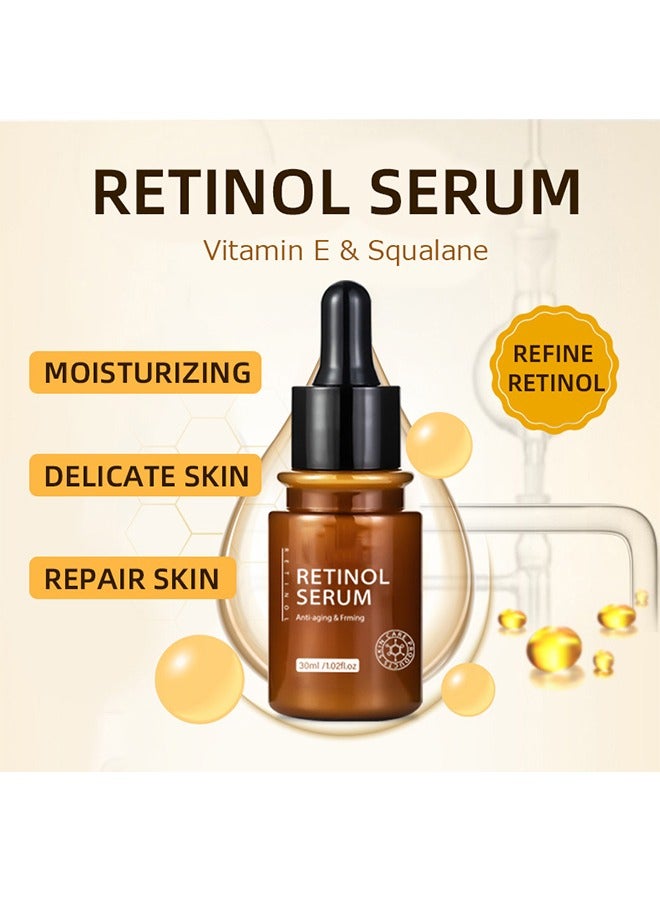 MOIKA Retinol Cream Anti-Aging and Retinol Serum Anti-Aging & Frming, Anti Aging Collagen Firming Serum Anti wrinkle Cream Skin Tightening Lifting Hydrating Cream and Serum Combo - Image 2