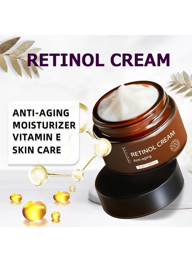 MOIKA Retinol Cream Anti-Aging and Retinol Serum Anti-Aging & Frming, Anti Aging Collagen Firming Serum Anti wrinkle Cream Skin Tightening Lifting Hydrating Cream and Serum Combo - Image 5