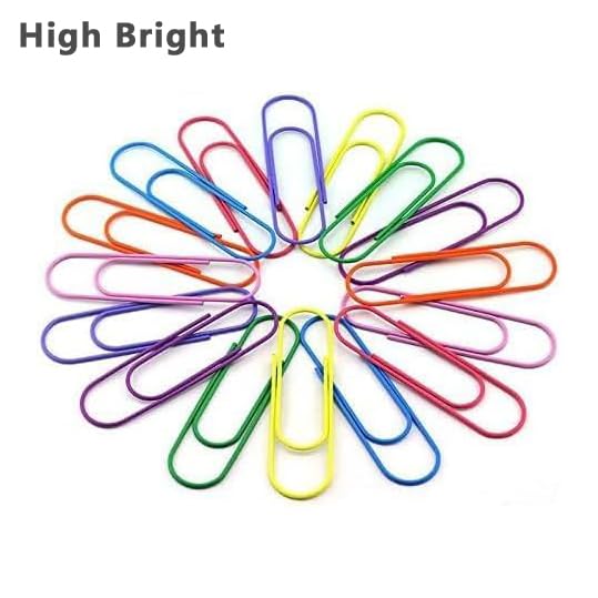 High Bright 40-Pack 4 Inches Mega Large Paper Clips - 8 Colors Per Color 5pcs 100mm Cute Paper Needle Multicolor Bookmark,Office Supply Accessories (8 Colors/40pcs) - Image 3