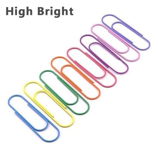 High Bright 40-Pack 4 Inches Mega Large Paper Clips - 8 Colors Per Color 5pcs 100mm Cute Paper Needle Multicolor Bookmark,Office Supply Accessories (8 Colors/40pcs) - Image 5