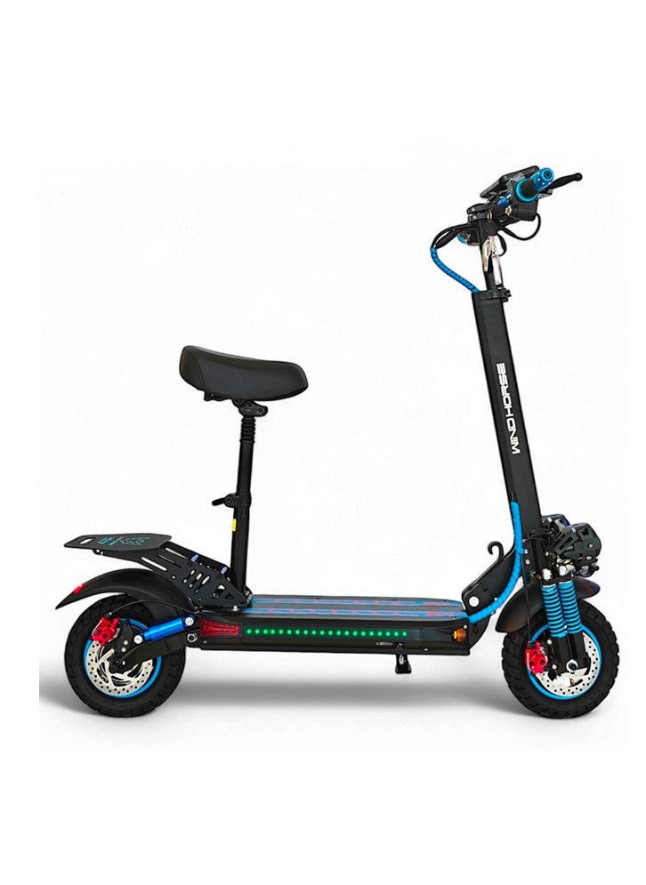 H5 Pro Electric Folding Scooter, 1200W Motor, 48V 18Ah Battery, 50KM/H Max Speed, 41KM Range, 10 Inches Tires, Dual Suspension, Remote Lock and Unlock System E-Scooter - pzsku/ZBBD046AA25EB76950923Z/45/1741163360/49eab98f-1aea-4bfa-97d8-95604866aa10