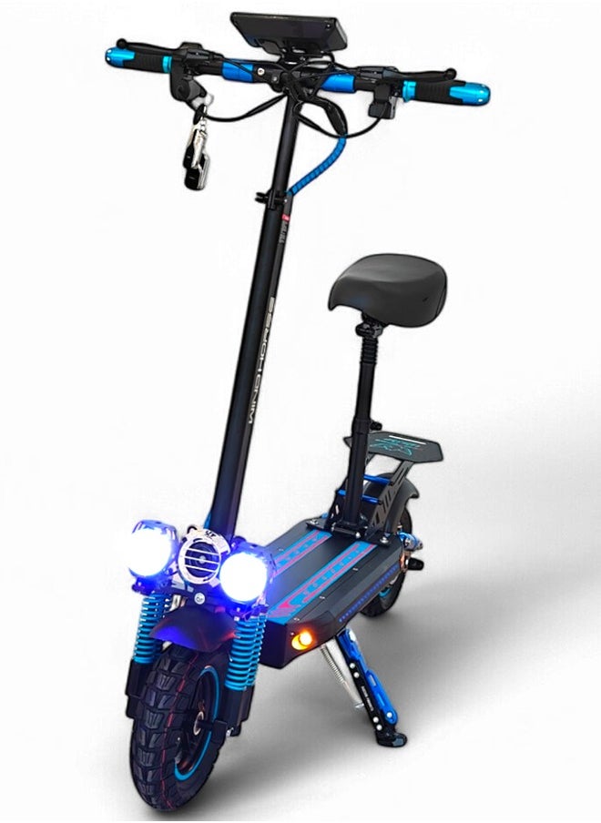 H5 Pro Electric Folding Scooter, 1200W Motor, 48V 18Ah Battery, 50KM/H Max Speed, 41KM Range, 10 Inches Tires, Dual Suspension, Remote Lock and Unlock System E-Scooter - pzsku/ZBBD046AA25EB76950923Z/45/1741163360/b72b3a1f-9d2a-4a81-bd0d-e249c4886532