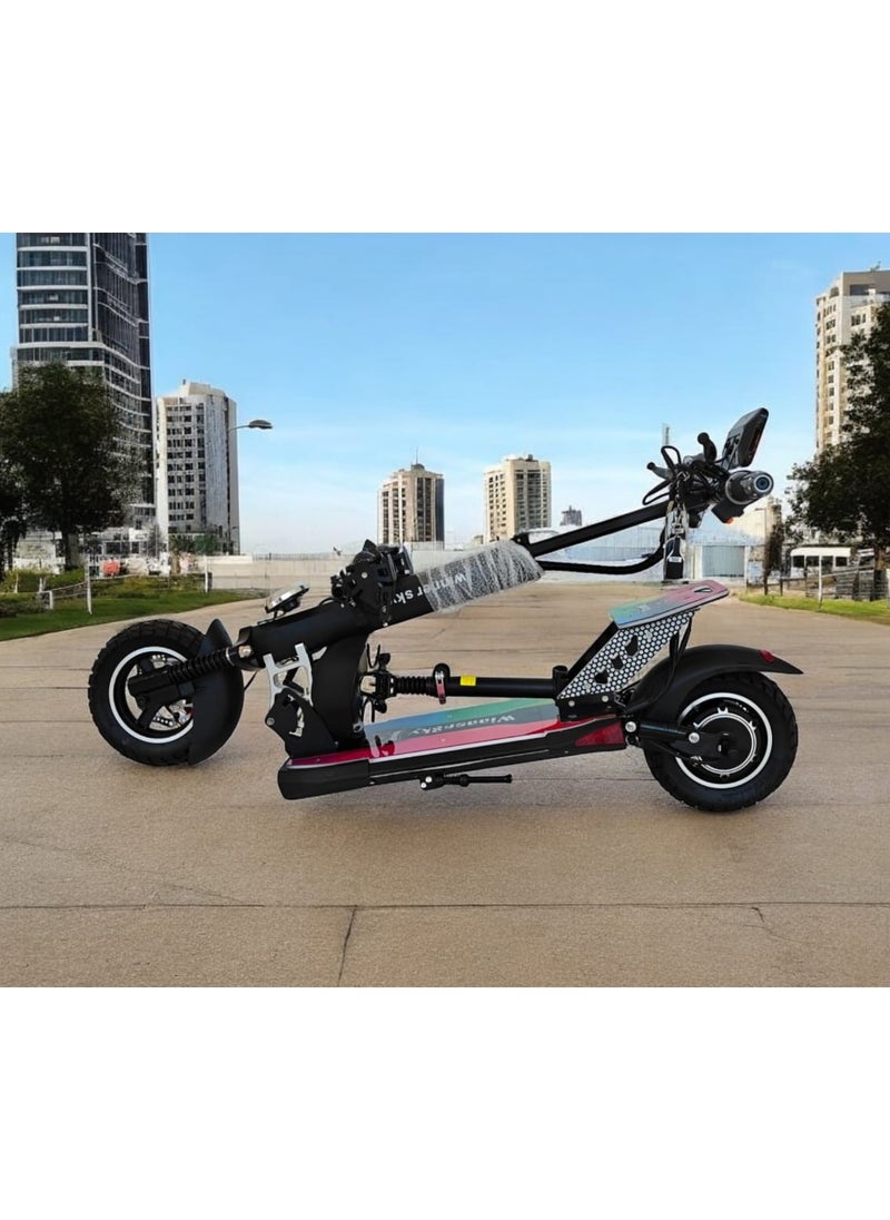 H5 Pro Electric Folding Scooter, 1200W Motor, 48V 18Ah Battery, 50KM/H Max Speed, 41KM Range, 10 Inches Tires, Dual Suspension, Remote Lock and Unlock System E-Scooter - pzsku/ZBBD046AA25EB76950923Z/45/_/1739032753/25203a64-d8b3-44dc-b367-dcd093e1a39c