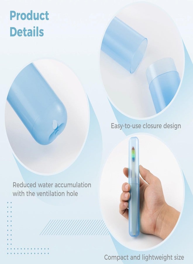 Lnrueg 60PCS Portable Travel Toothbrush Holder Case, Plastic Toothbrush Case, Toothbrush Cases for Indoor, Outdoor, Travel, Camping, School, and Home Use - Image 5