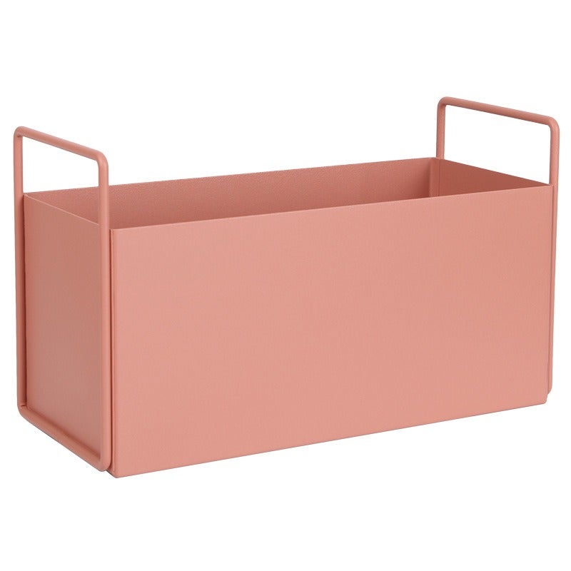 Modern Minimalist Rectangular Metal Storage Box with Handles for Living Room, Bedroom, and More - Image 5