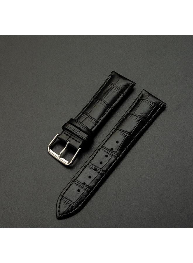 Leather Strap Spot Watch Strap Men And Women Cowhide Bamboo Grain Watch Accessories A Generation Of Hair 